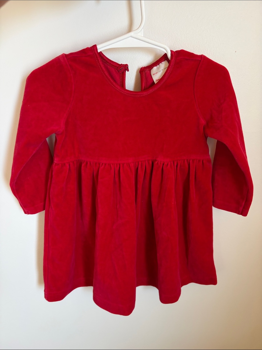 Hanna Andersson Red Velvet Long-Sleeve Dress